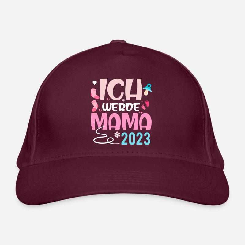 ICH WERDE MAMA 2023 Bio-Baseballkappe