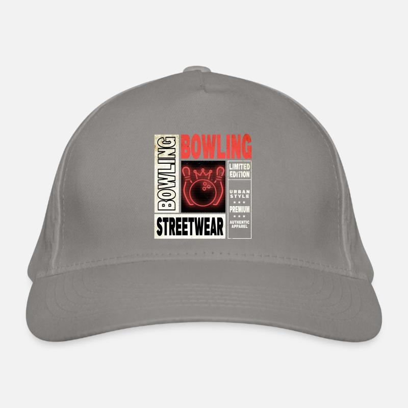 Bowling Bowling Bowling Ball Quilles Joueurs de bowling Casquette classique bio