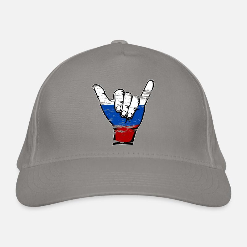 Symbole de surf du drapeau de la Russie utilisé Casquette classique bio