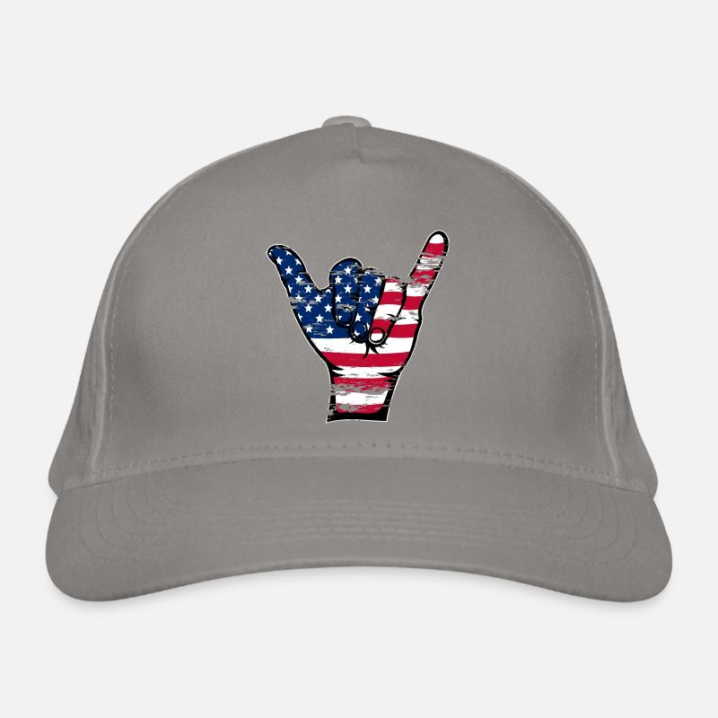 Symbole de surf de drapeau des États-Unis utilisé Casquette classique bio