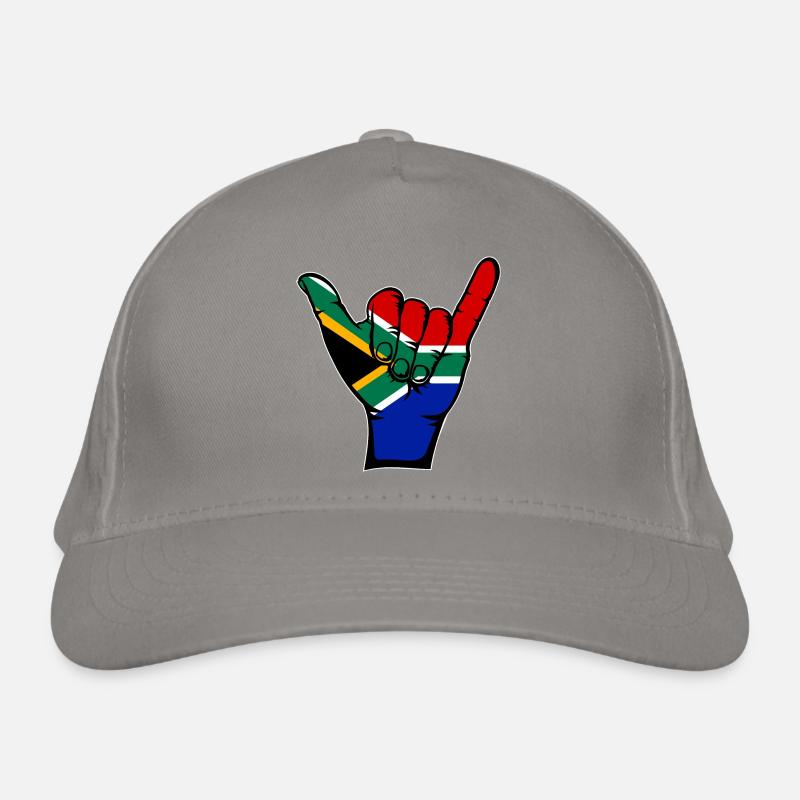 Drapeau de l’Afrique du Sud Symbole de surf Casquette classique bio