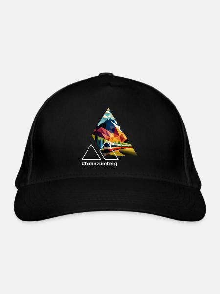 Polygon Design - Bio-Baseballkappe - Schwarz - Vorne