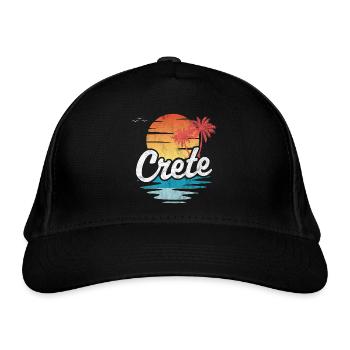 Crete - Organic Baseball Cap - black - Front