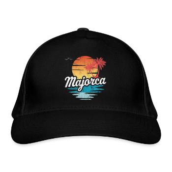 Majorca - Organic Baseball Cap - black - Front