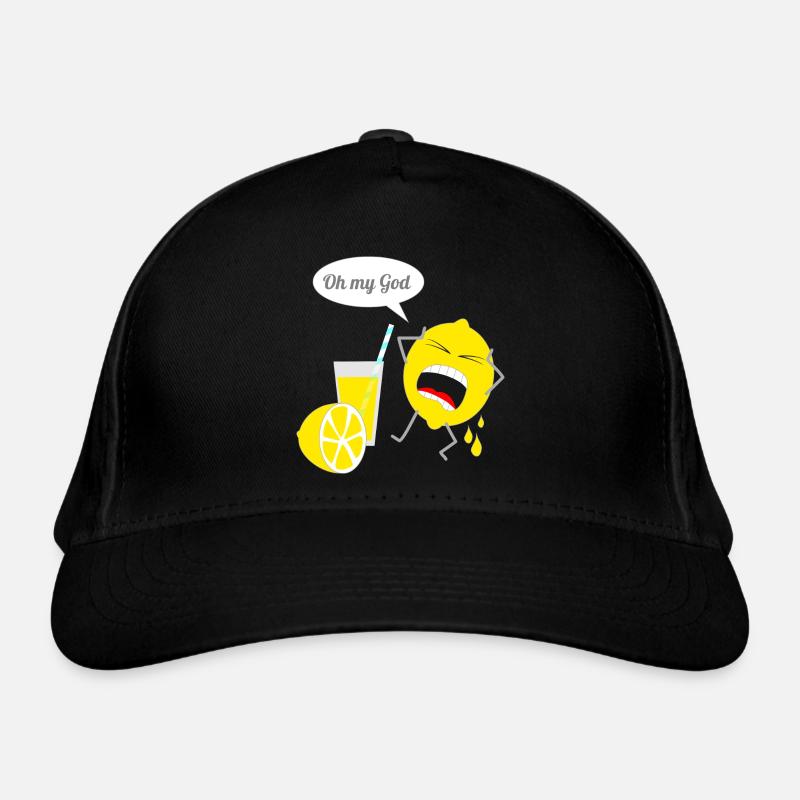 Design de citron drôle Casquette classique bio
