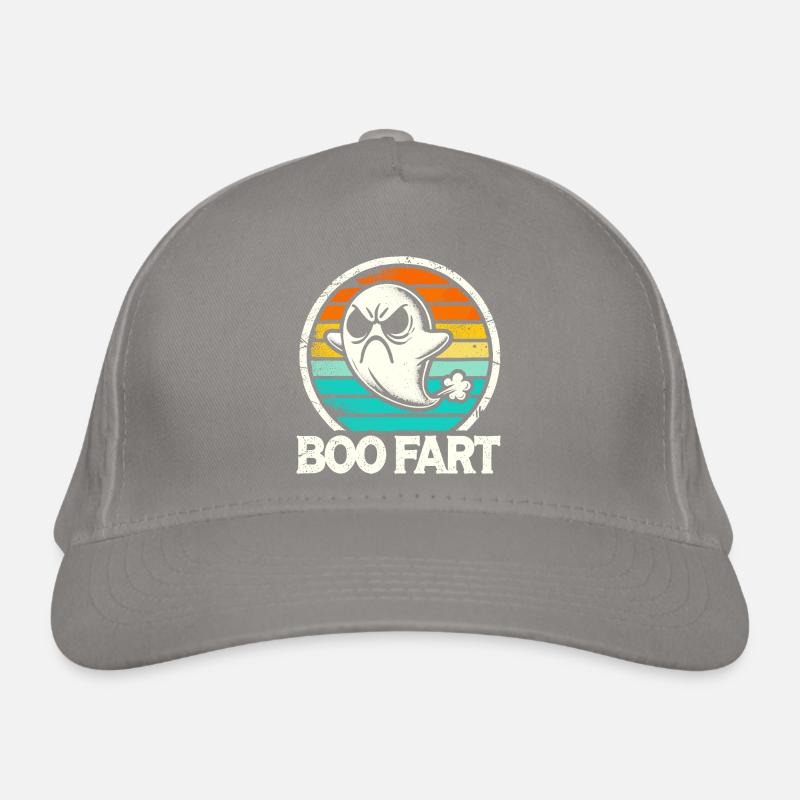 Funny Ghost Farts – Halloween Fun Organic Baseball Cap