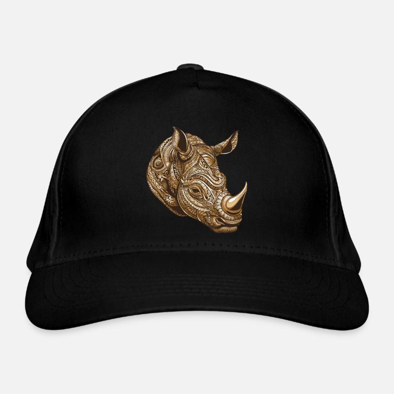 Rhinoceros Portrait Organic Baseball Cap