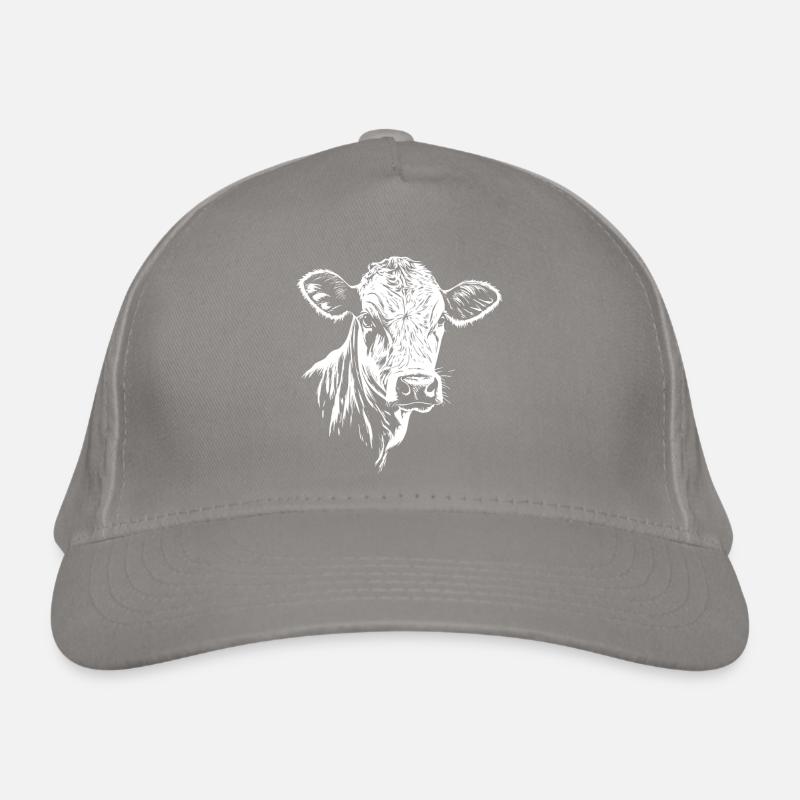 Graphique de la vache Casquette classique bio