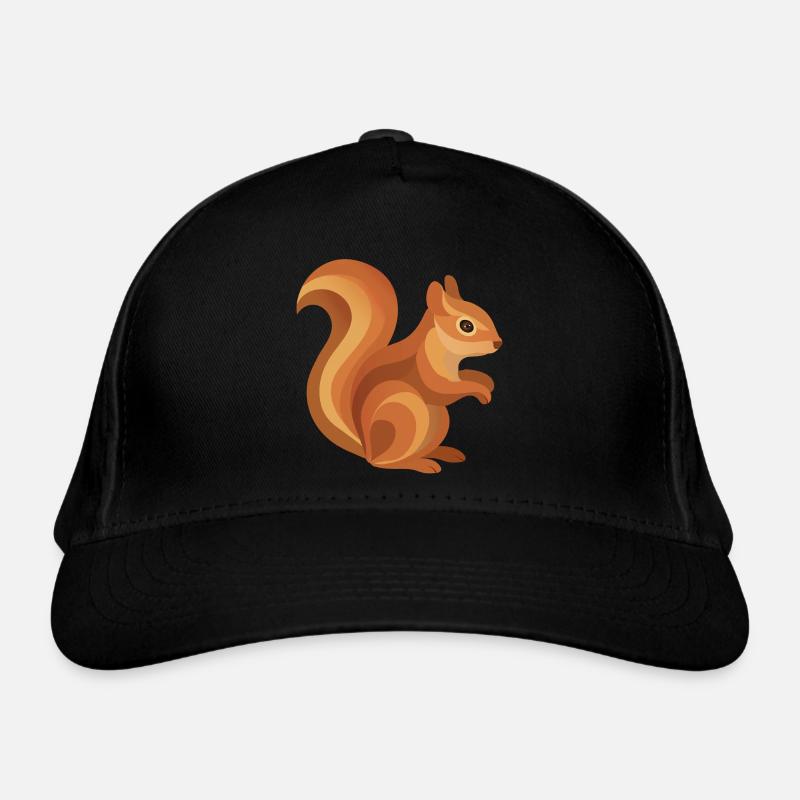 Squirrel – Animal de la forêt ludique aux tons chauds Casquette classique bio