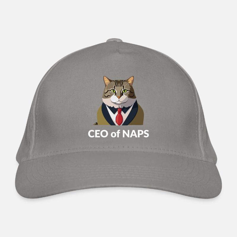 Homme d’affaires chat avec cravate Casquette classique bio