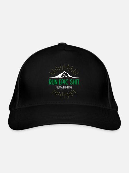 Run Epic Shit - Ultra Running - Casquette classique bio - noir - Devant