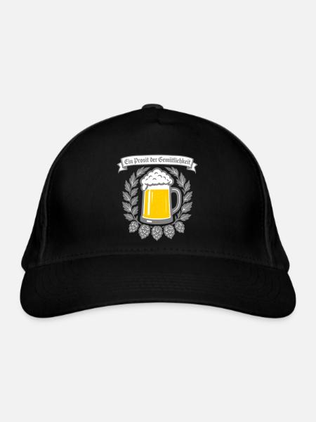 Ein Prosit der Gemütlichkeit - Organic Baseball Cap - black - Front