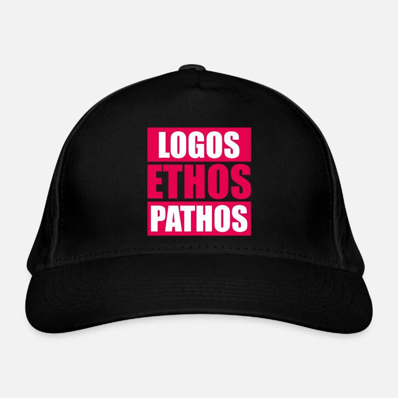 Logos Ethos Pathos Rhetorik Philosophie Student Bio-Baseballkappe