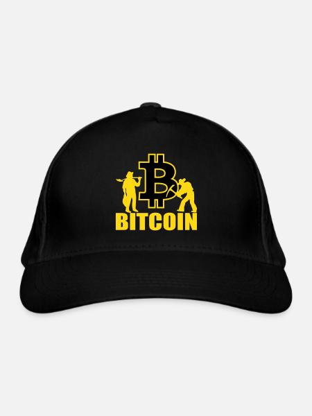 Bitcoin Satoshi Nakamoto - Bio-Baseballkappe - Schwarz - Vorne