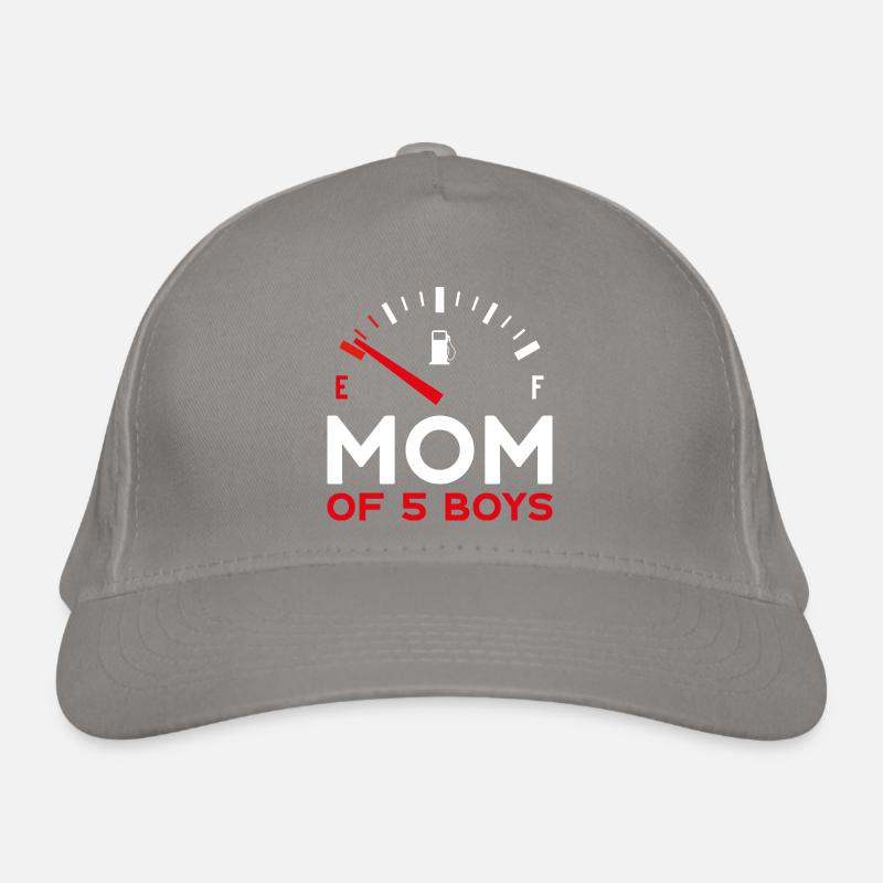 MOM OF 5 BOYS MUTTERTAG Bio-Baseballkappe