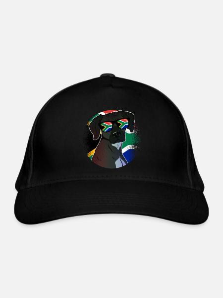 Afrique du Sud - Casquette classique bio - noir - Devant