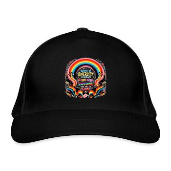 UNIS DANS LA DIVERSITÉ - Casquette classique bio - noir - Devant