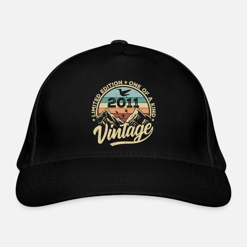 Original Vintage 2011 Birthday Gift 2011 Organic Baseball Cap