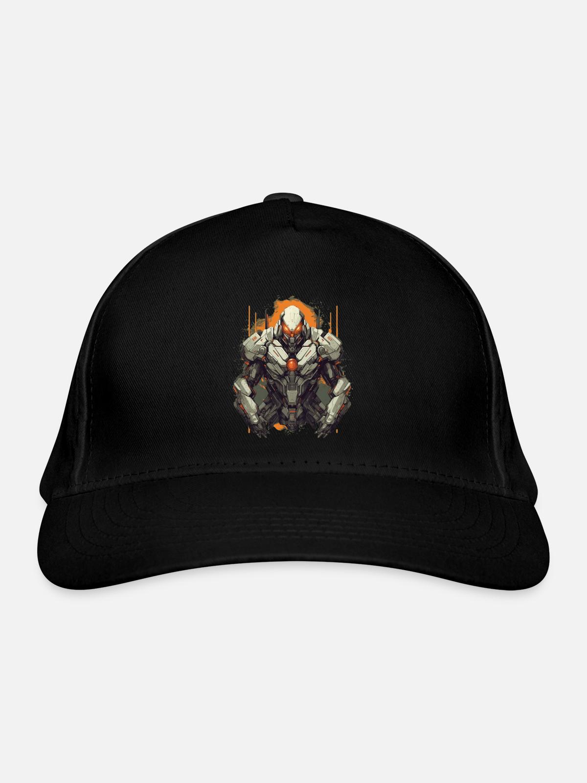 Mecha - Organic Baseball Cap - black - Front