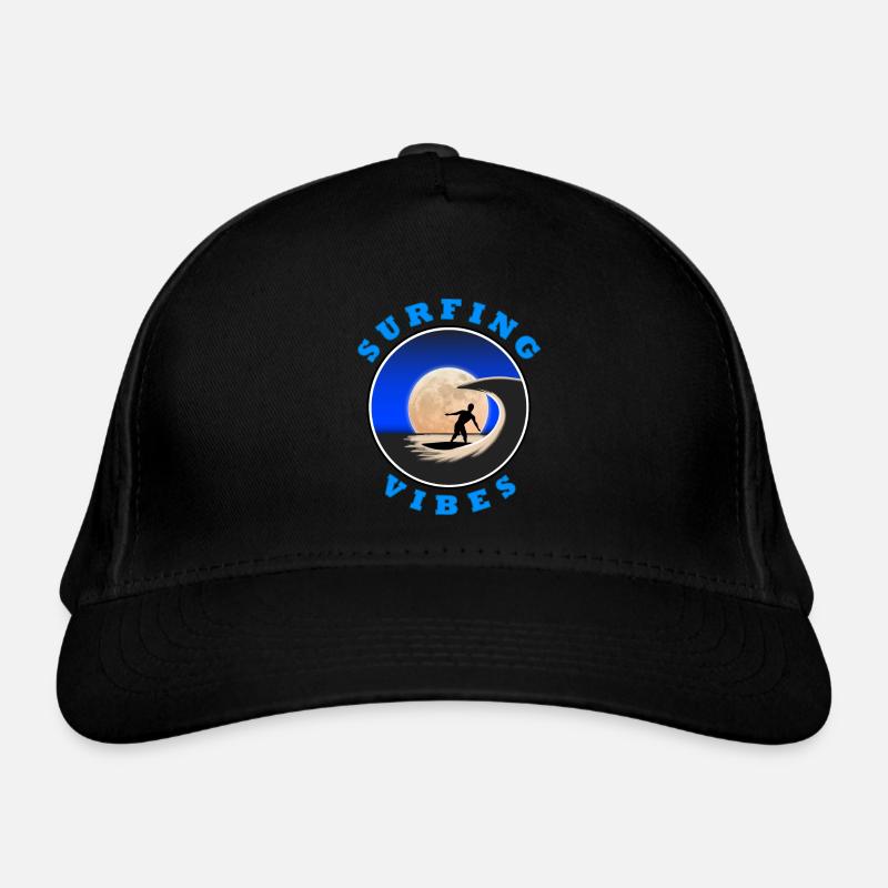 Surfing Vibes - Moon - Surfer Organic Baseball Cap