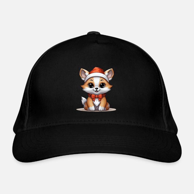 Fuchs Weihnachts Design - Kawaii Style Bio-Baseballkappe