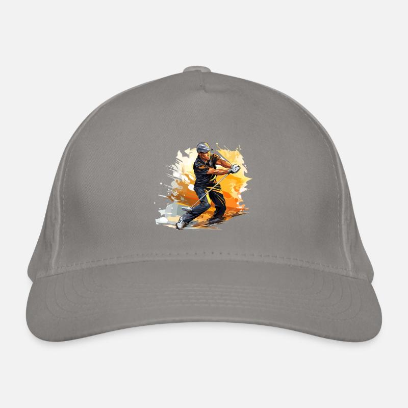 Golf Player - Illustration Organic Baseball Cap
