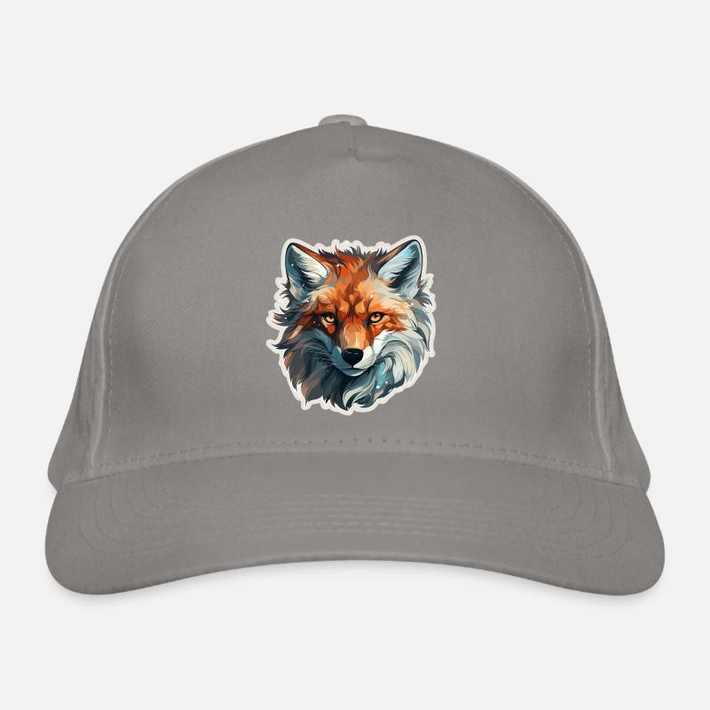 Fuchs - Illustration Bio-Baseballkappe