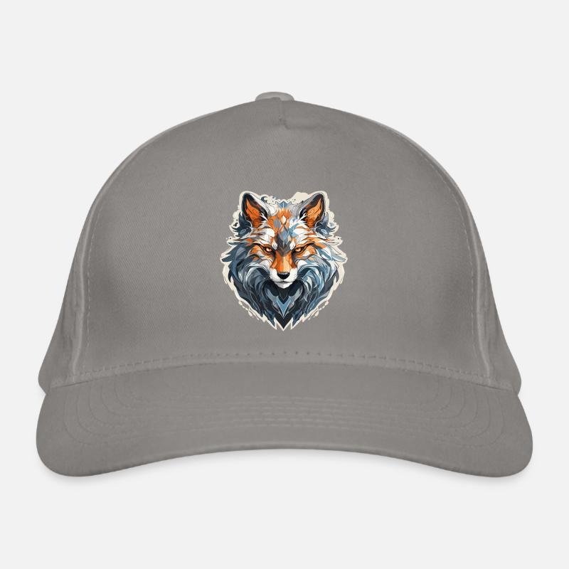 Fuchs - Illustration Bio-Baseballkappe