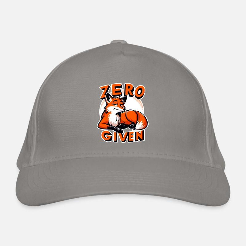 Zéro donné - Illustration de renard Casquette classique bio