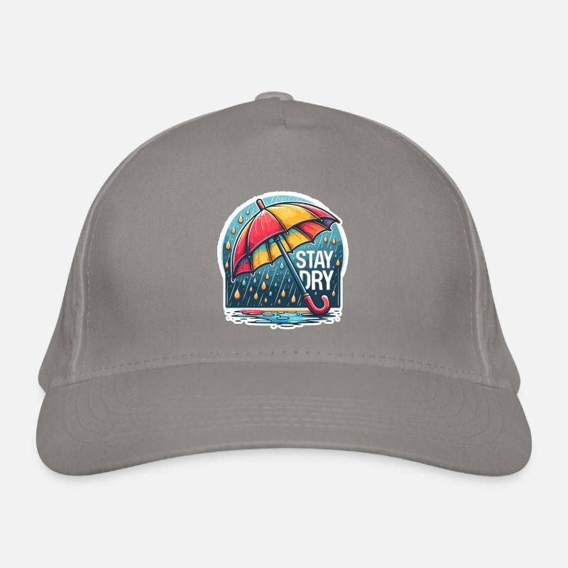 Restez au sec - Illustration de parapluie Casquette classique bio
