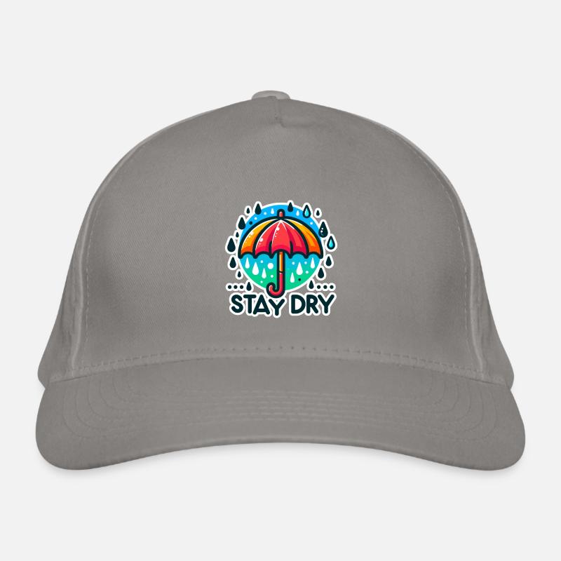 Restez au sec - Illustration de parapluie Casquette classique bio