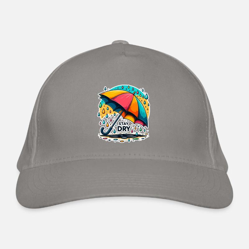 Restez au sec - Illustration de parapluie Casquette classique bio