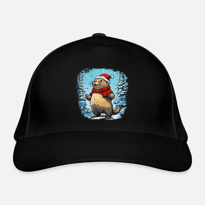 Marmottes de Noël Casquette classique bio