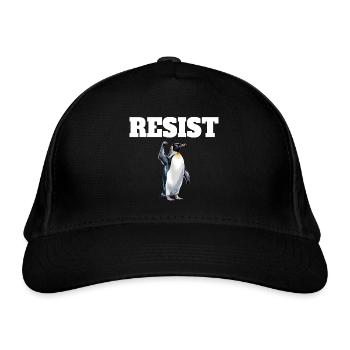 Pingouin Proteste Résistance Taxes - Casquette classique bio - noir - Devant