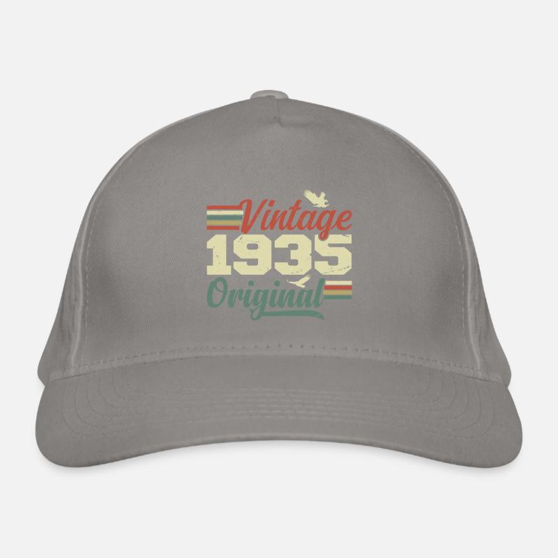 Vintage 1935 Retro 1935 Anniversary Gift Organic Baseball Cap