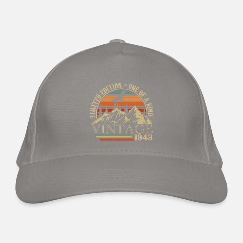 1943 Vintage Retro 1943 Anniversary Gift Organic Baseball Cap