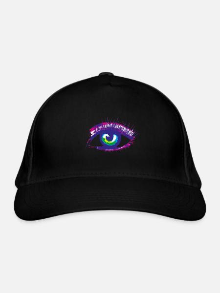eye - Organic Baseball Cap - black - Front