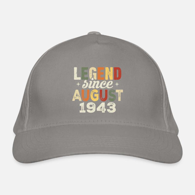 August 1943 Anniversary August 1943 - August 1943 Organic Baseball Cap