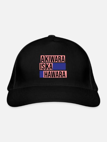 A Kiwara is ka Hawara –Statement gegen die Polizei - Bio-Baseballkappe - Schwarz - Vorne