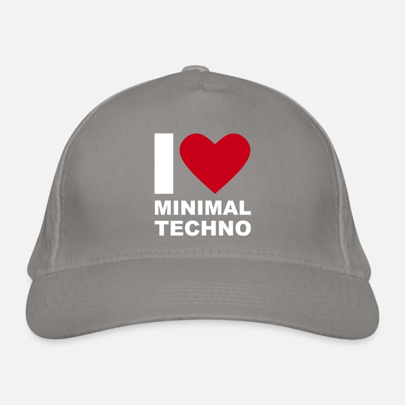 I LOVE MINIMAL TECHNO Casquette classique bio