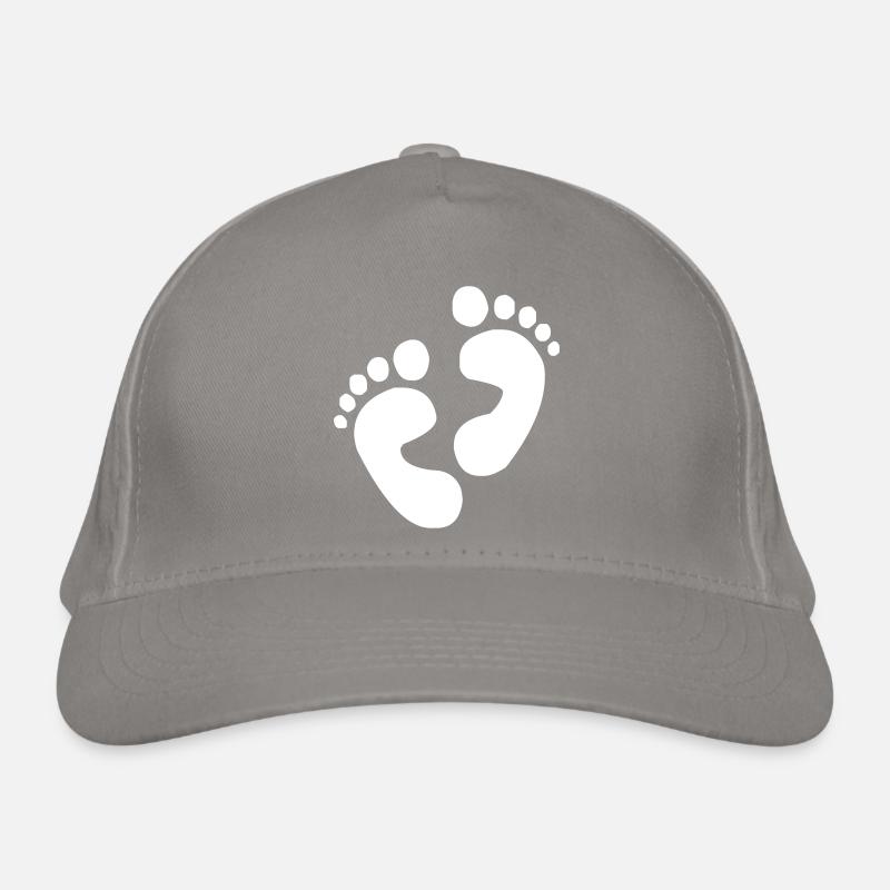 Empreintes de pas pieds Casquette classique bio