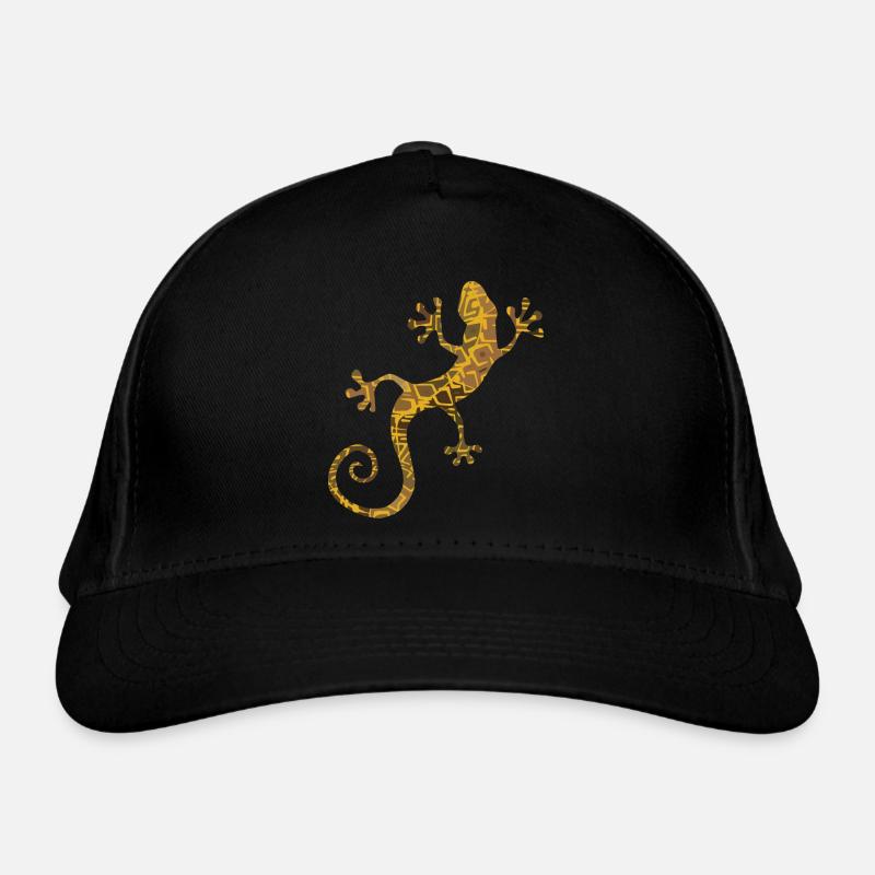 gecko doré brun jaune Casquette classique bio