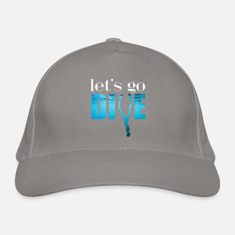 lets go dive Organic Baseball Cap