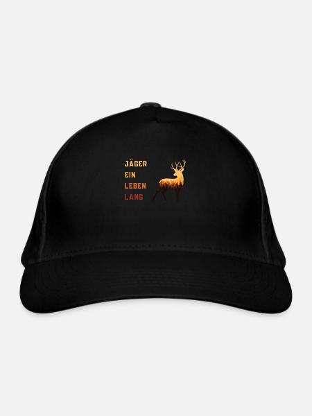 Jäger Leben Jagd - Bio-Baseballkappe - Schwarz