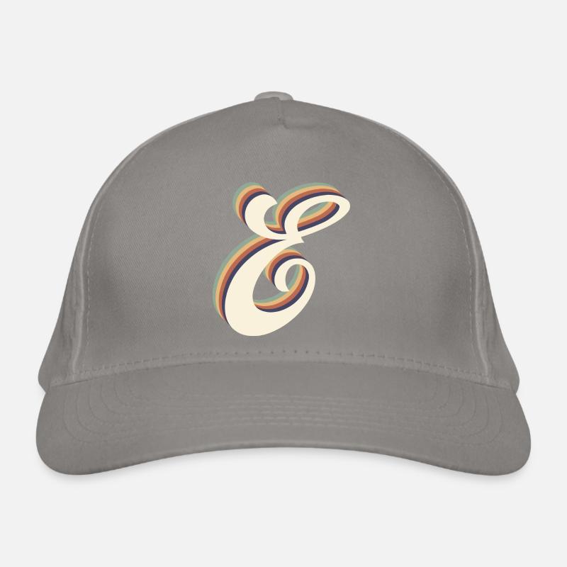 letter e Organic Baseball Cap