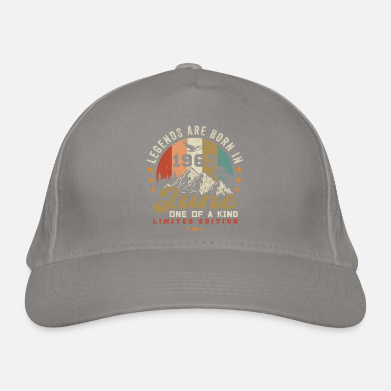 June 1963 Anniversary Juni 1963 Juni Organic Baseball Cap