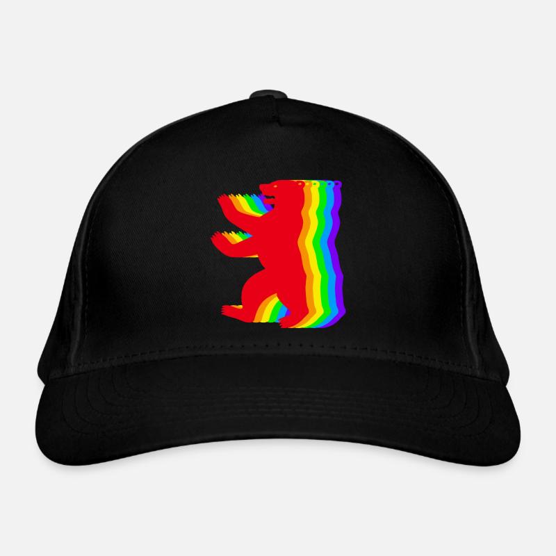 Ours arc-en-ciel de Berlin Casquette classique bio