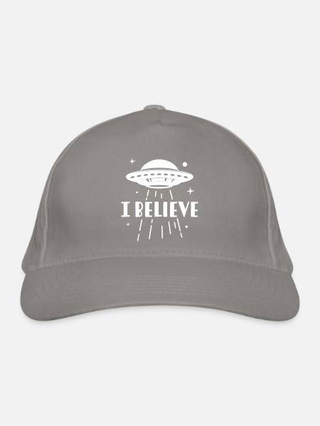 Je crois - Casquette classique bio - gris clair - Devant