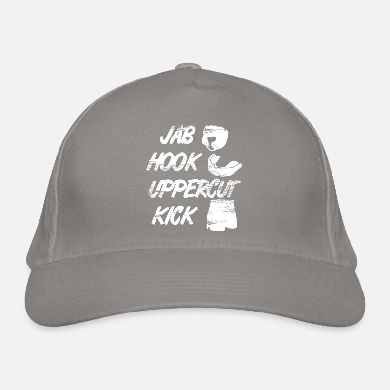 Lustiger Kickboxer Spruch Bio-Baseballkappe