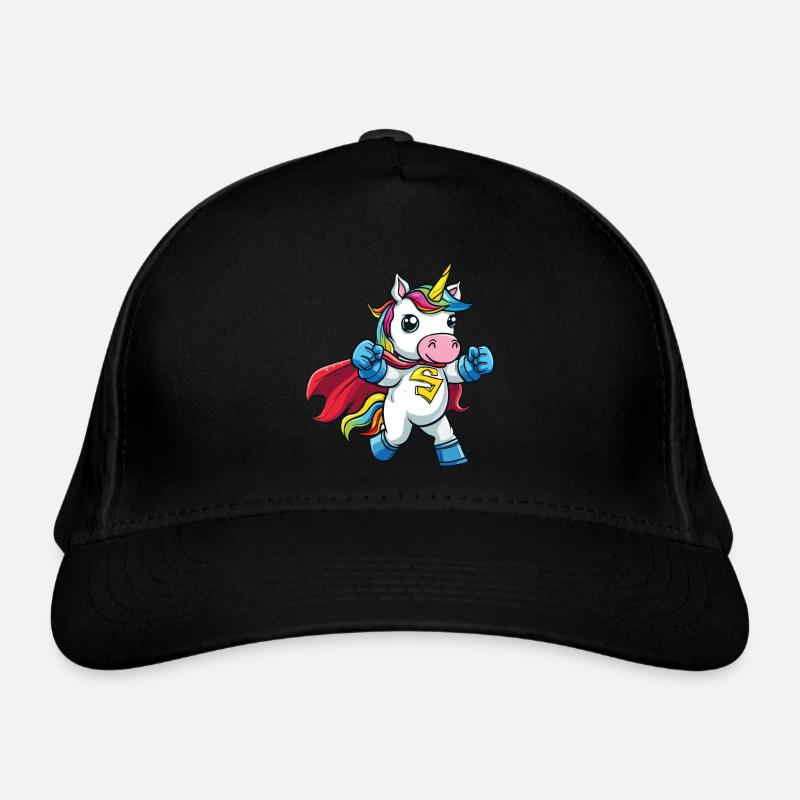 Unicorn Superhero Superpowers Supernatural Comic Organic Baseball Cap